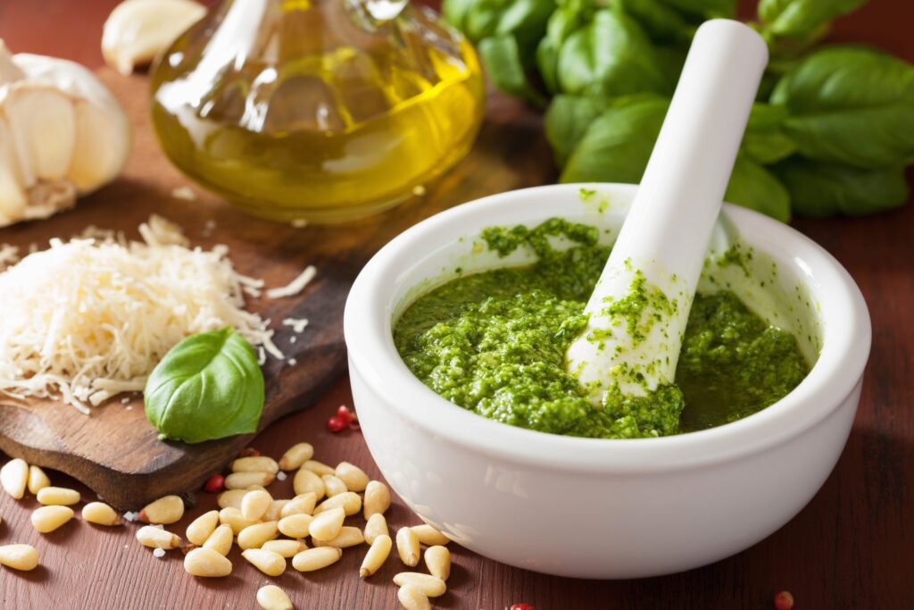 Spicy Calabrian Pesto Infused Olive Oil